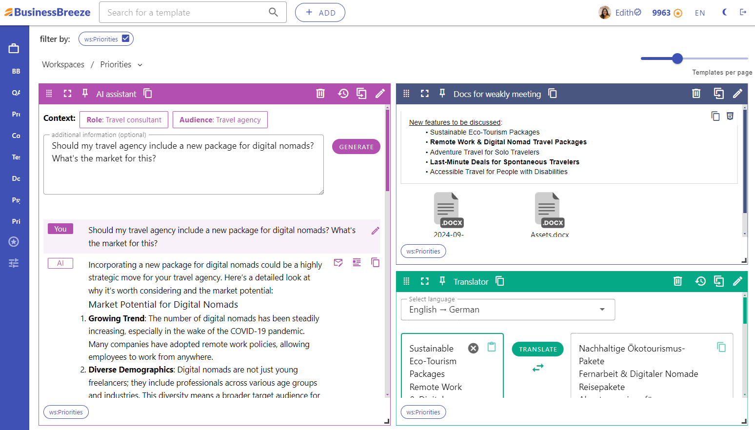 BusinessBreeze-Dashboard